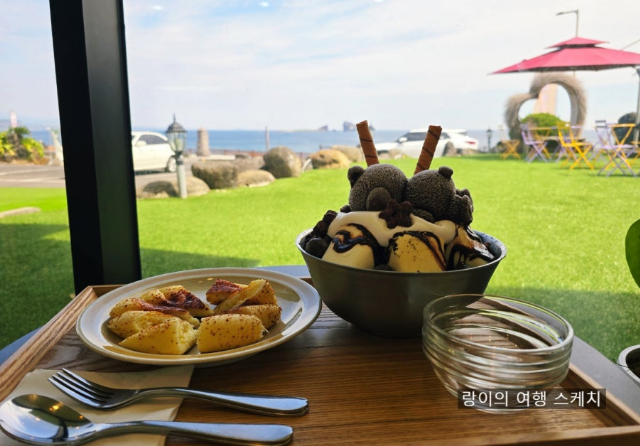 치즈빵과 곰돌이 빙수